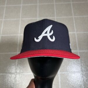 MLB - Atlanta Braves 9FIFTY Adjustable Snap-Back New Era Cap - Navy / Red